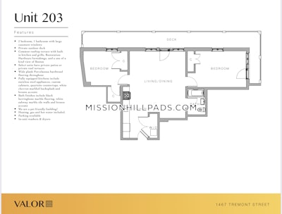 Mission Hill 2 Beds 1 Bath Boston - $3,850